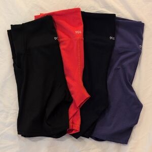 Lot of 4 DSG Women's Activate Performance Bike Shorts